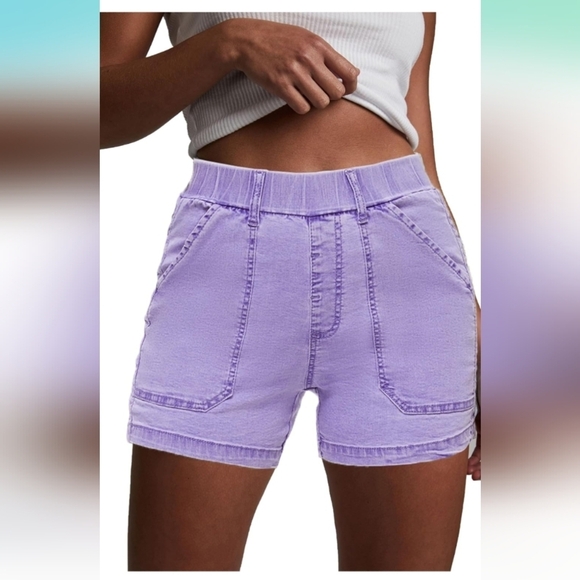 HVEPUO Pants - HVEPUO Jean Shorts High Waisted Summer Cotton Stretchy Casual Pull On XL (EUC)